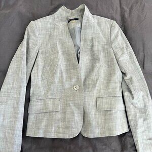 Tommy Hilfiger gray crop blazer size 6